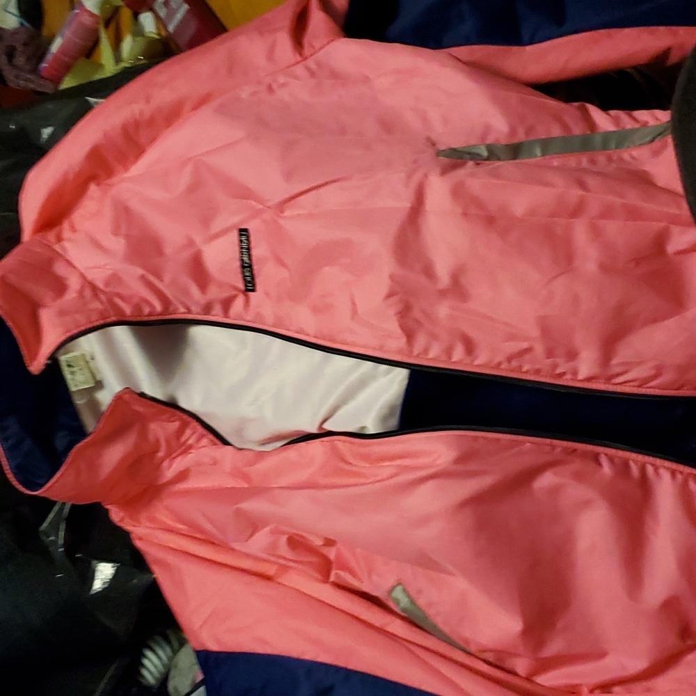 Neon hot pink Louis Garneau jacket made in Canada